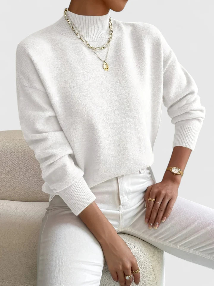 Camilla | Elegant Mock-Neck Sweater - Maison Léa &amp; Lou