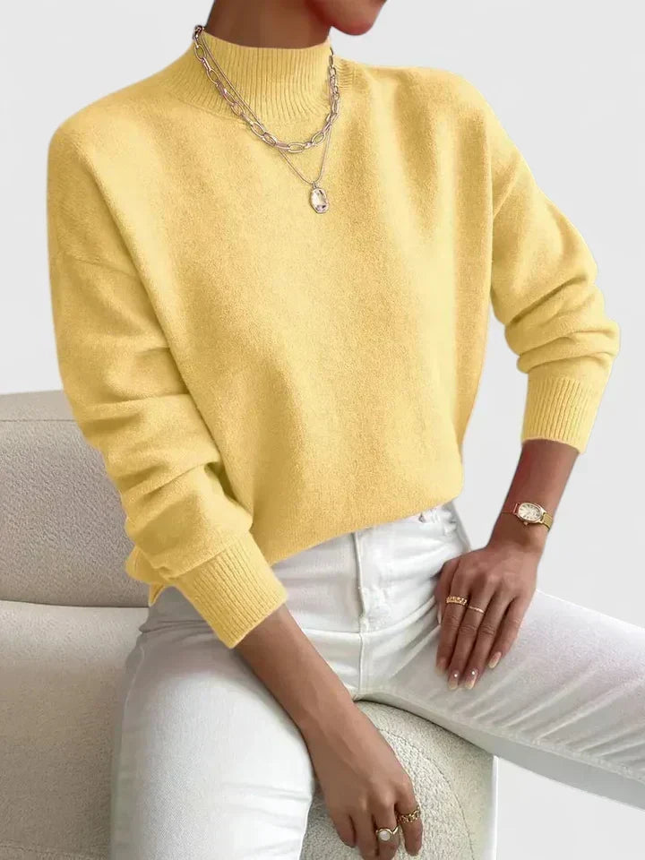 Camilla | Elegant Mock-Neck Sweater - Maison Léa &amp; Lou