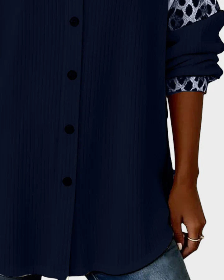 Arella™ | Elegant Printed Button-Down Blouse - Maison Léa &amp; Lou