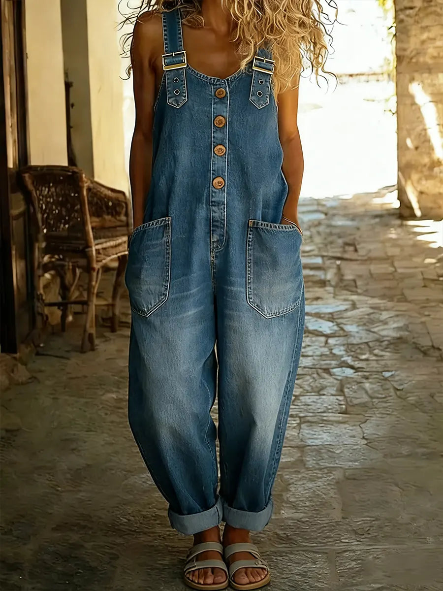Norvoria™ | Casual Denim Jumpsuit - Maison Léa & Lou