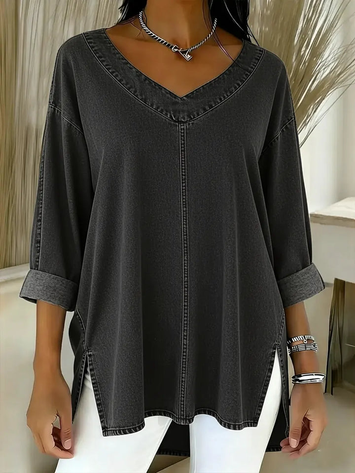 Salia™ | Stylish Denim Top - Maison Léa &amp; Lou