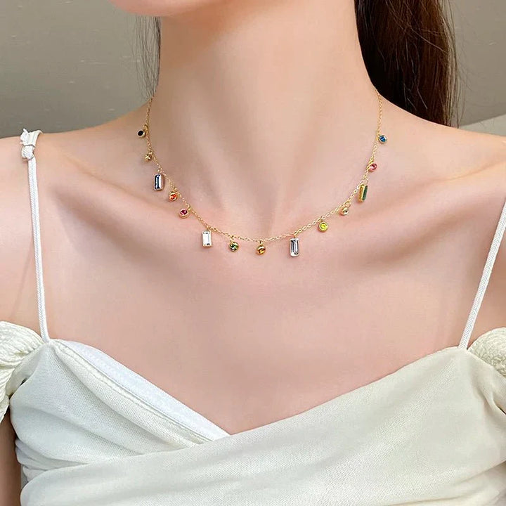Collana Choker con Cristalli Dainty Sparsi