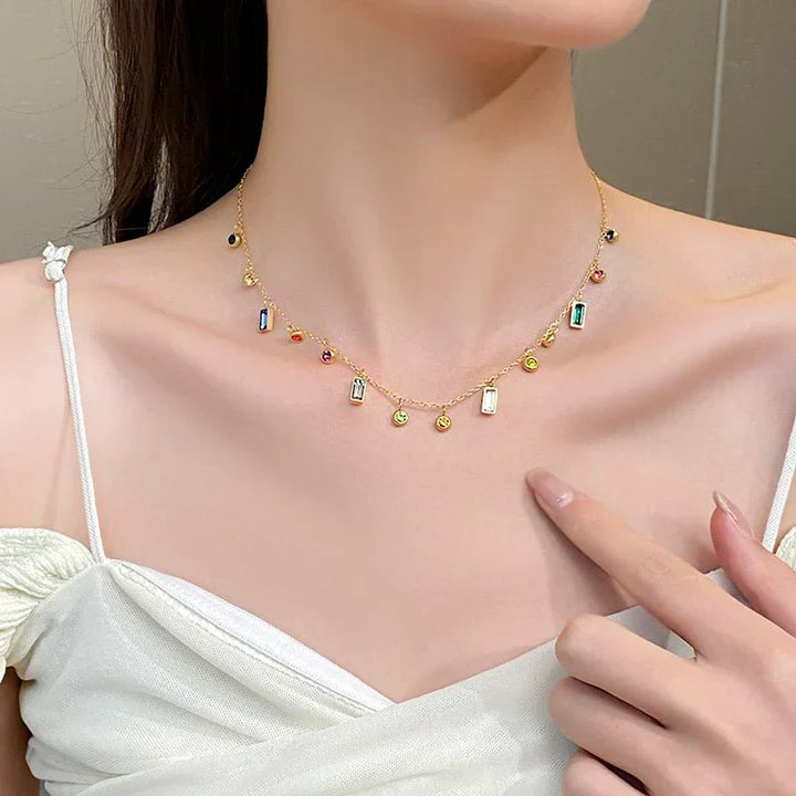 Collana Choker con Cristalli Dainty Sparsi