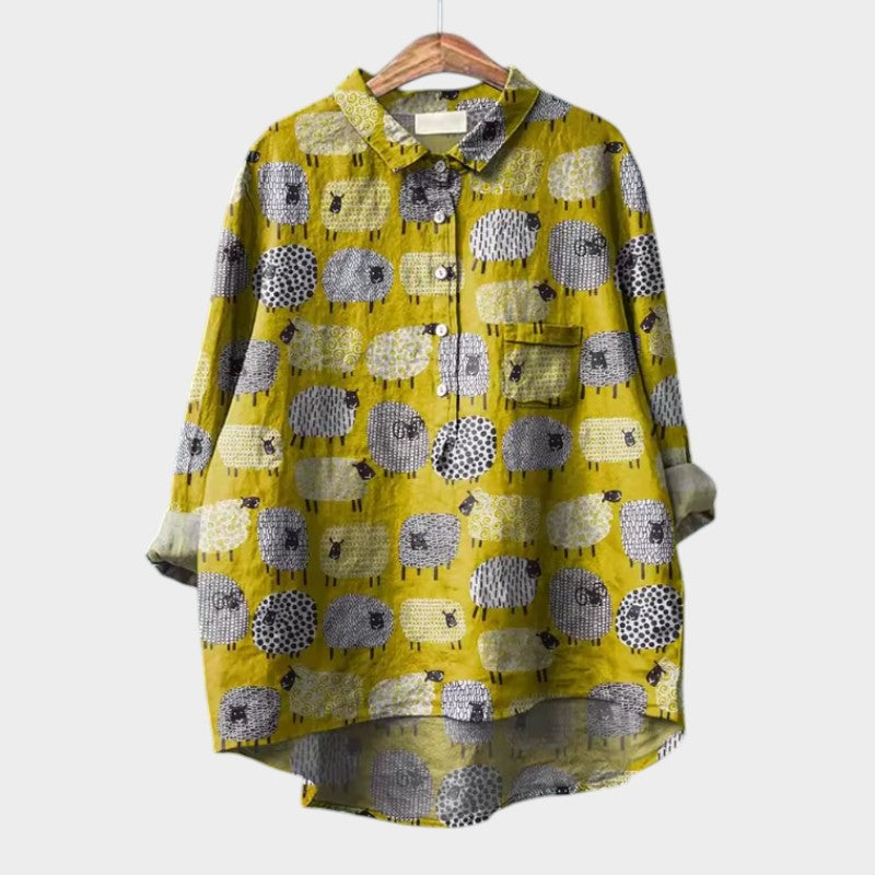 TALLIE™ – Relaxed Printed Blouse - Maison Léa &amp; Lou