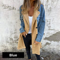Elora™ | Two-Tone Denim Trench - Maison Léa & Lou
