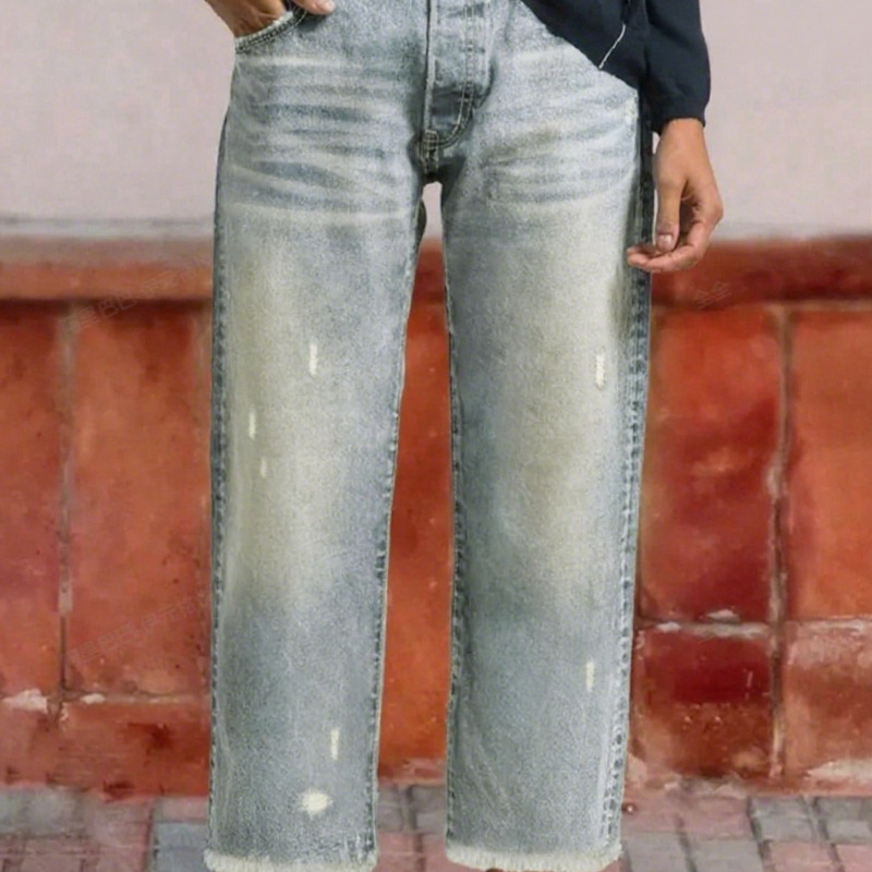Aberjean | Retro Cropped Straight Jeans - Maison Léa &amp; Lou