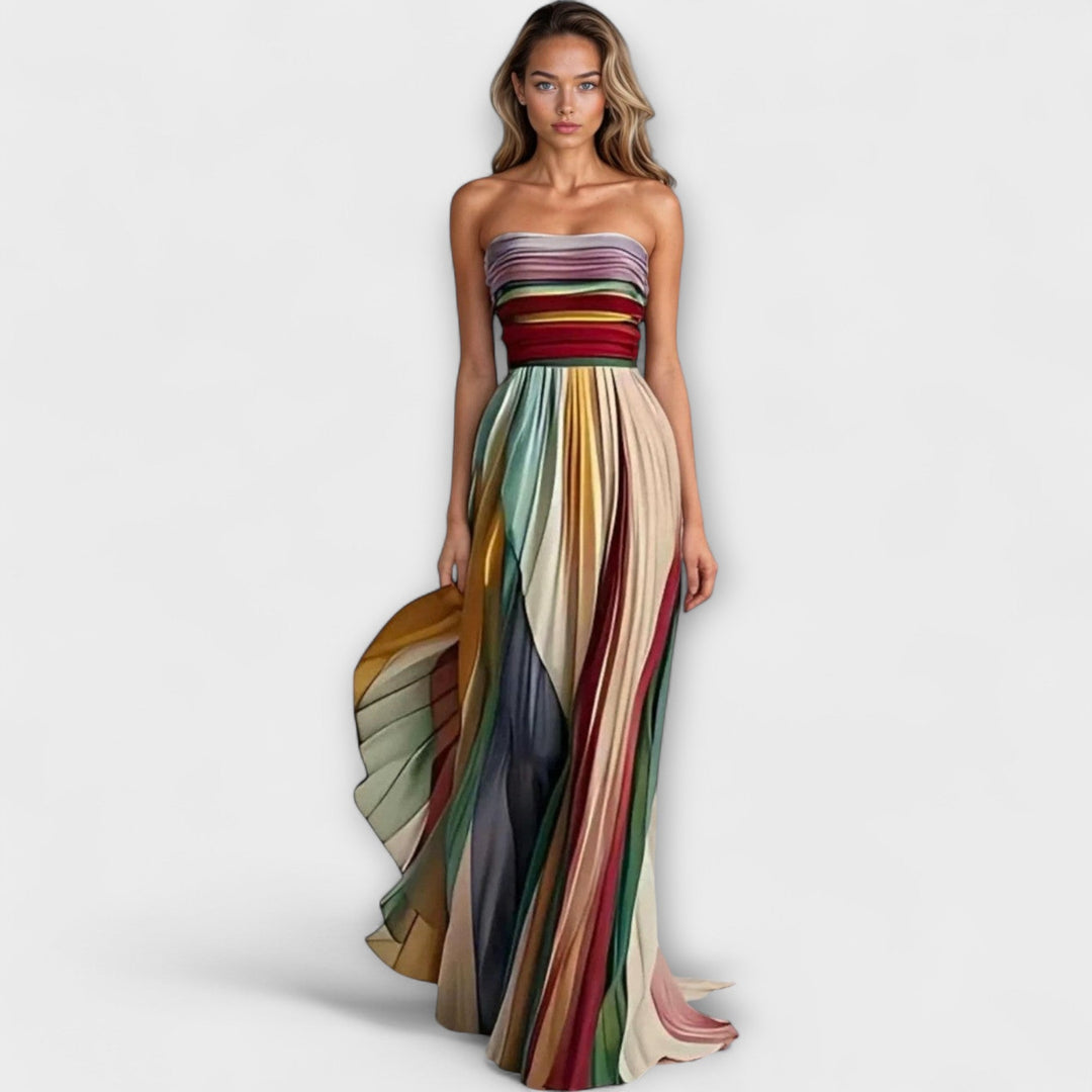 MARIGOLD™ – Bold & Flowing Strapless Dress - Maison Léa & Lou