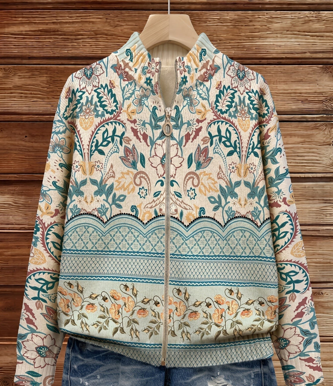 Sybilla™ | Vintage Floral Botanical Border Print - Maison Léa &amp; Lou