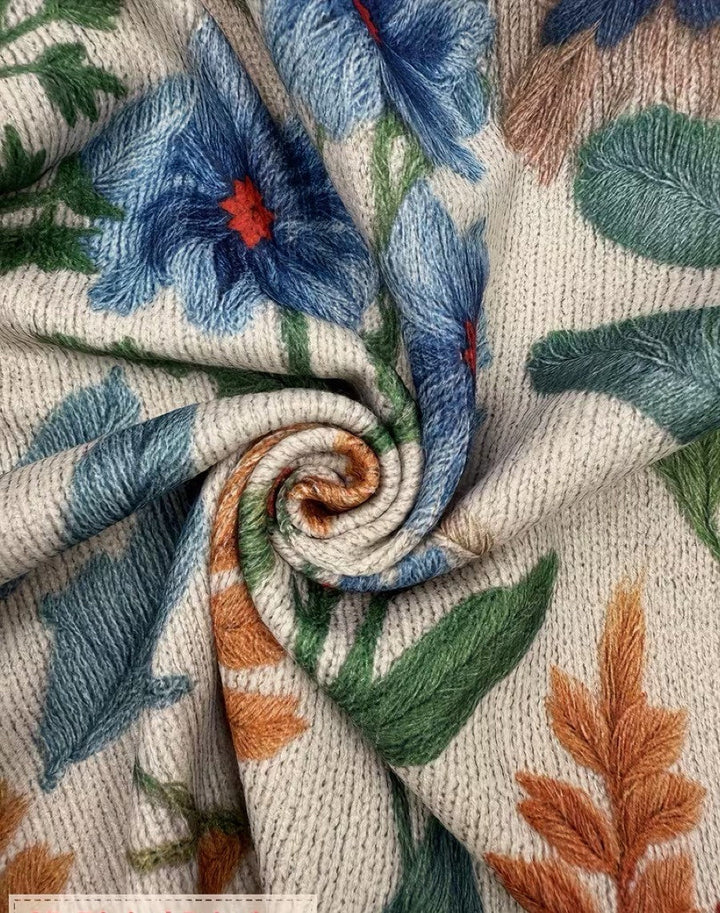 Tabitha™ | Botanical Garden Floral Zip Cardigan - Maison Léa &amp; Lou