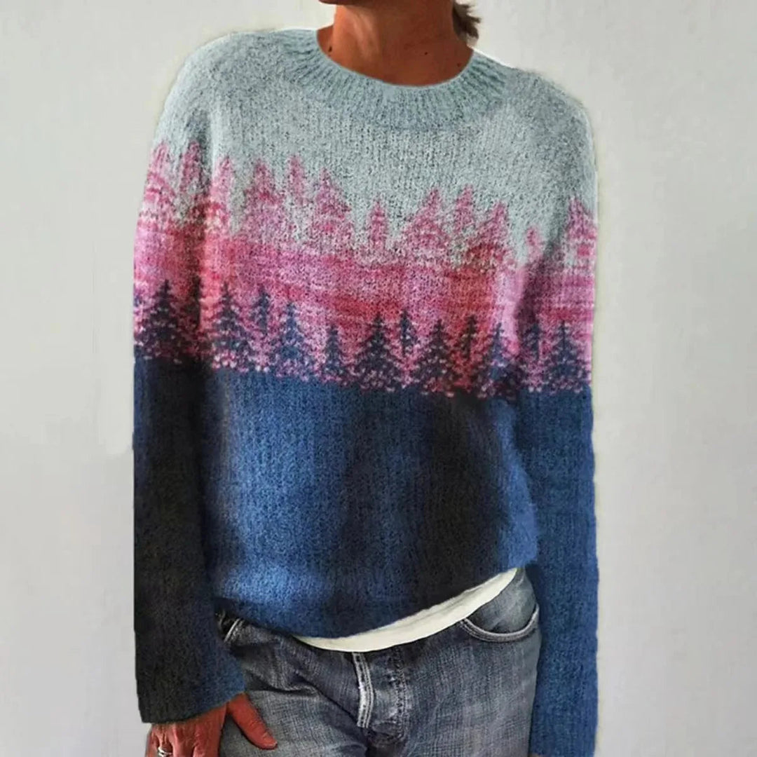 Georgia - Retro Scandinavian knitted sweater - Maison Léa & Lou