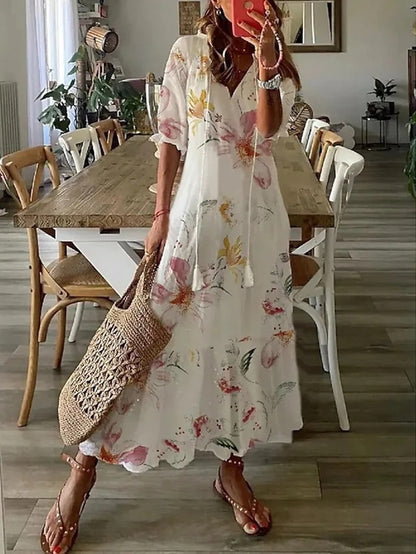 CASSIA™ - Boho Tummy Coverage Dress - Maison Léa &amp; Lou