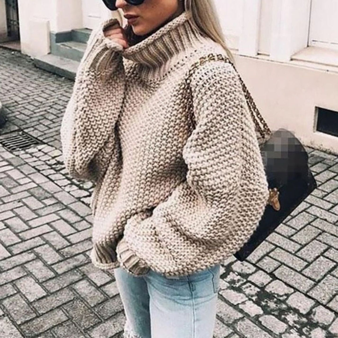 Beatrix | Oversized Chunky Turtleneck Jumper - Maison Léa &amp; Lou