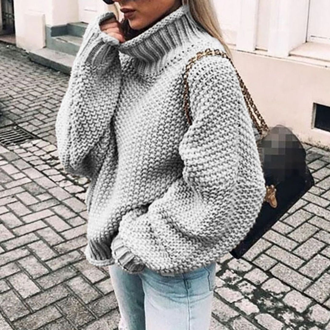 Beatrix | Oversized Chunky Turtleneck Jumper - Maison Léa &amp; Lou